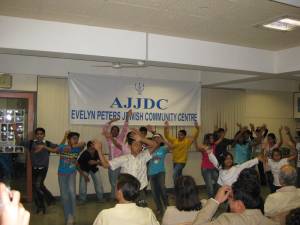 Kids dancing for the mission